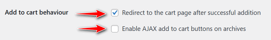 Disable ajax add to-cart and enable redirect to cart page after successful addition