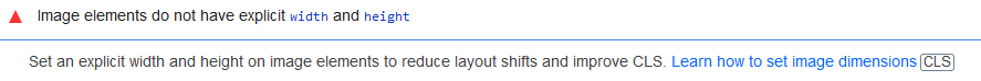 Image elements do not have explicit width and height