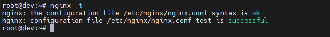 Nginx Configuration Check Command
