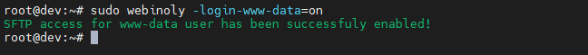 Webinoly SFTP Authentication
